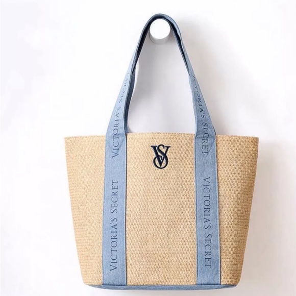 Victoria's Secret Handbags - Victoria’s Secret straw tote NWT